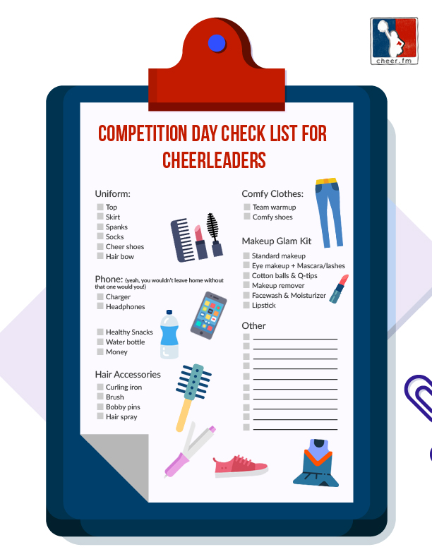 cheerleader checklist 